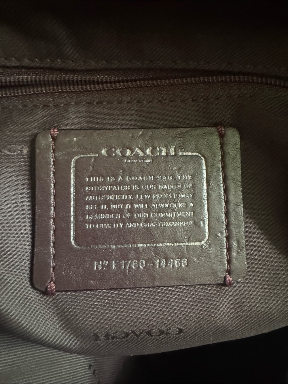 Coach New York Leather Women’s Backpack in Burgundy - Picture 4 of 4
